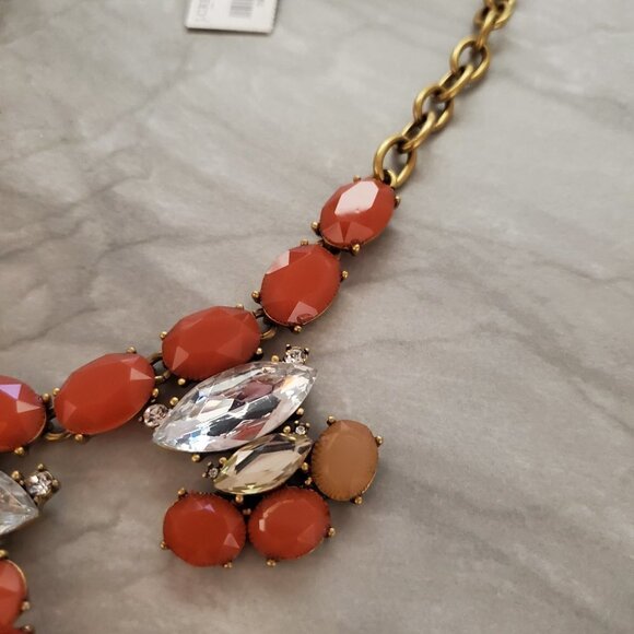 ✨ NEW J.Crew Rhinestone Crystal Cluster Stacked Statement Necklace ✨ - Picture 4 of 14